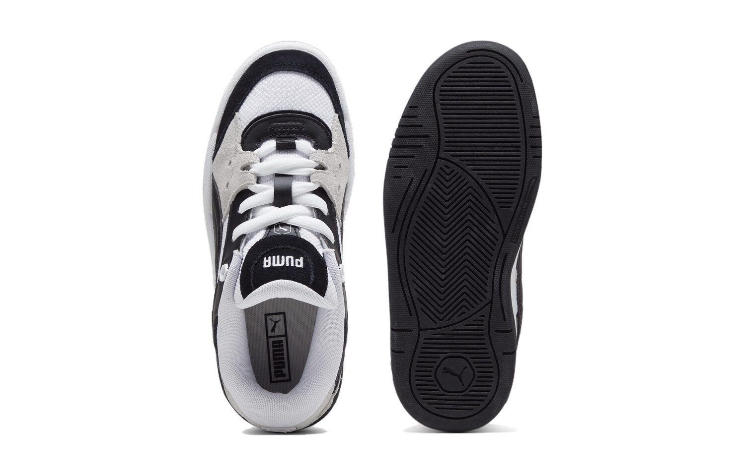 Puma Kids Обувь для скейтбординга GS, Black/White — фото 4