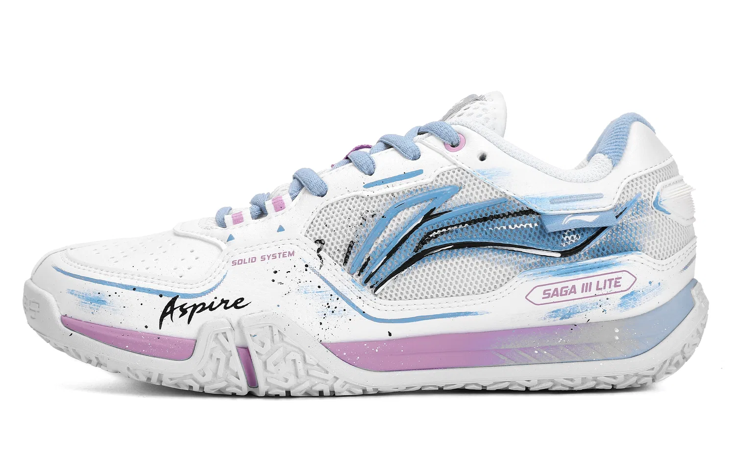 Кроссовки для бадминтона Li-Ning Saga 3LITE Blue Pink