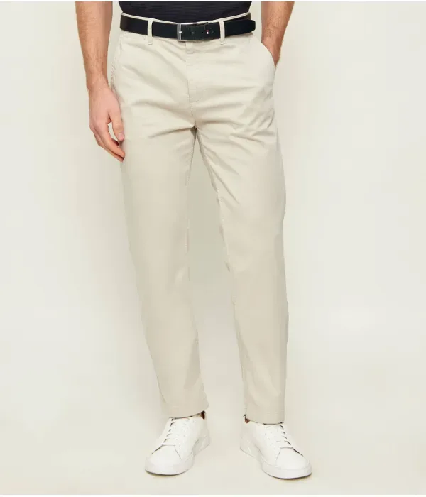 Брюки чинос regular fit Boss Orange, бежевый