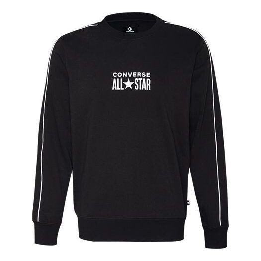 

Куртка all star track crew fleece sweatshirt 'black' Converse, черный