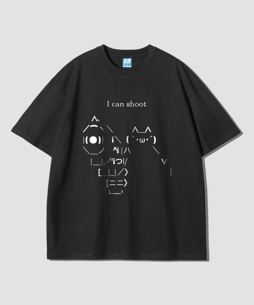 

Футболка оверсайз с коротким рукавом и принтом «I Can Shoot» GRANFINNY, черная