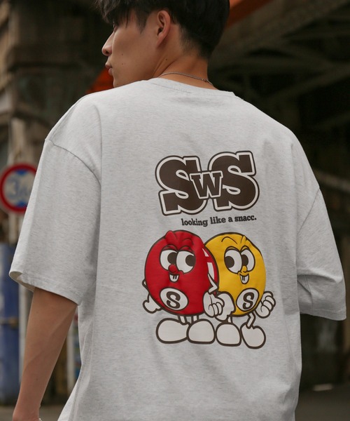 

Футболка с короткими рукавами и графическим принтом Sideway Stance, серая