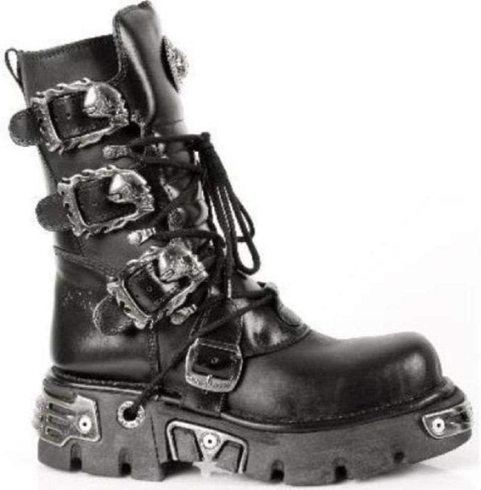 

Ботинки New Rock Newrock 391 S1 Black Metallic Reactor Goth Biker унисекс черного цвета