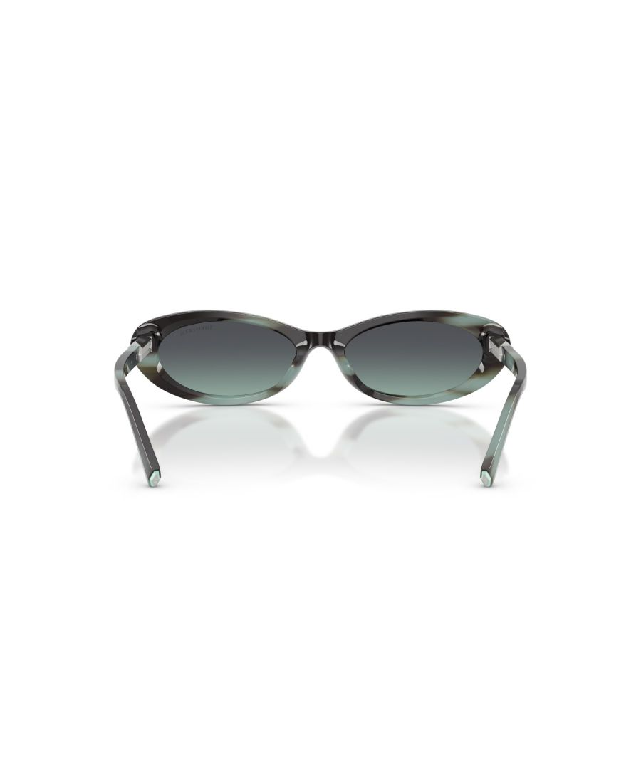 Женские овальные солнцезащитные очки, TF4250 Tiffany & Co, Striped Black Tiffany — фото 4