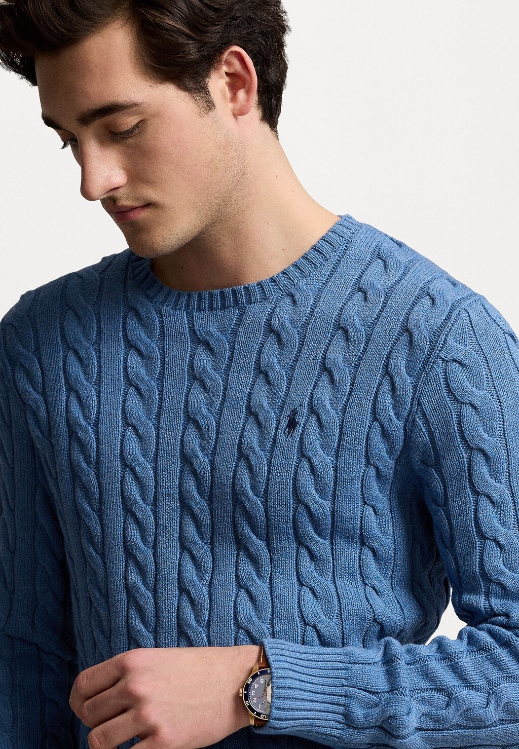 

Джемпер CABLE-KNIT COTTON JUMPER Ralph Lauren, синий