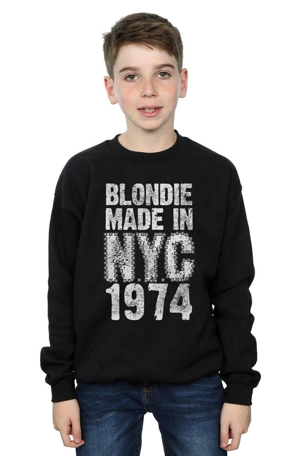 

Толстовка в стиле панк «Нью-Йорк» Blondie, черный