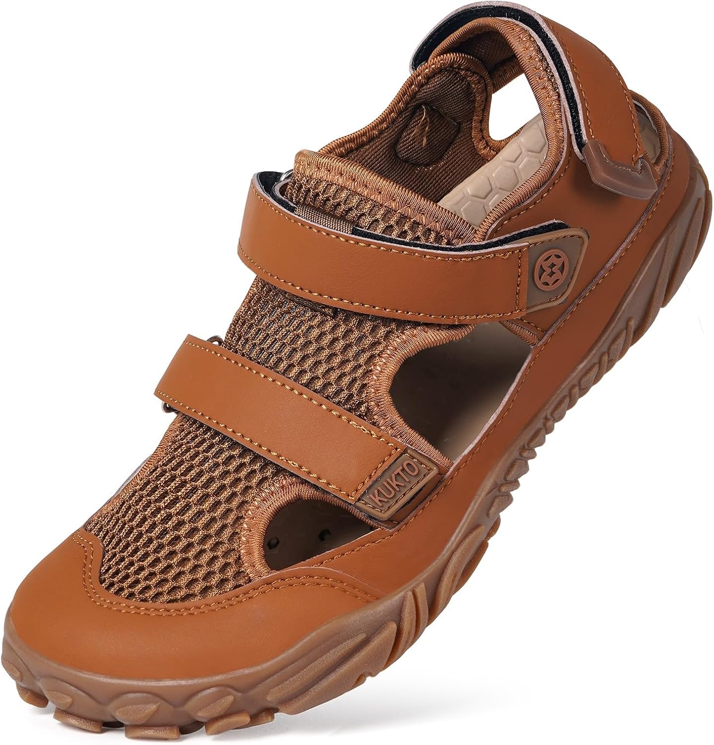 

Мужские и женские водные сандалии для пляжа, босоножки, широкая посадка, быстросохнущие, для плавания, с поддержкой свода стопы, для бассейна, дайвинга, походов, каякинга, активного отдыха и летнего спорта Kukto, коричневый