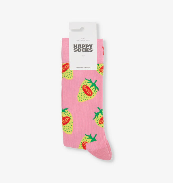 

Носки из хлопковой смеси со свежим клубничным ароматом Happy Socks, розовый
