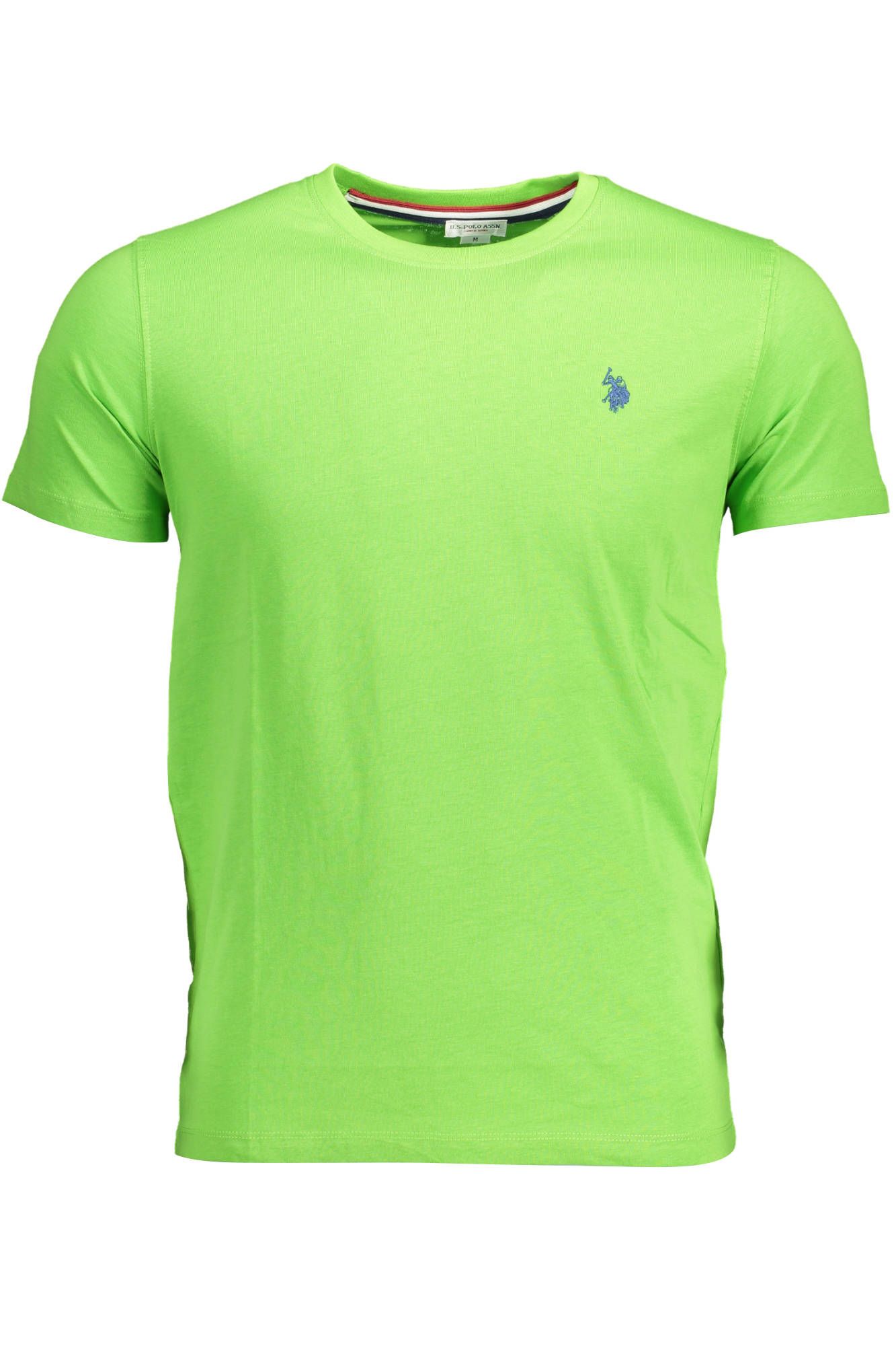 

Зеленая хлопковая мужская футболка U.S. Polo Assn.