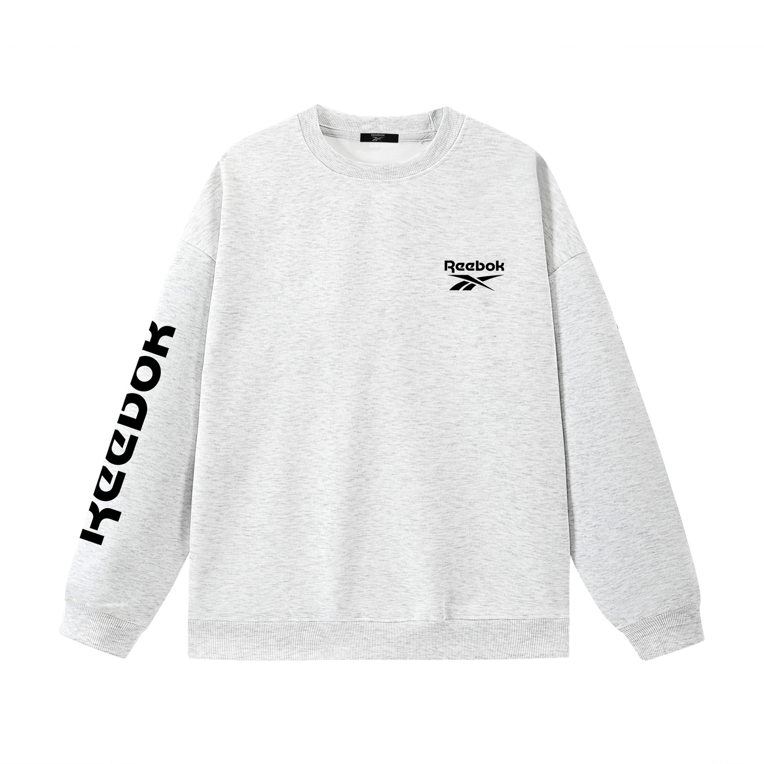 

Свитшот Unisex Crew Neck Moderate Regular Reebok, heather серый
