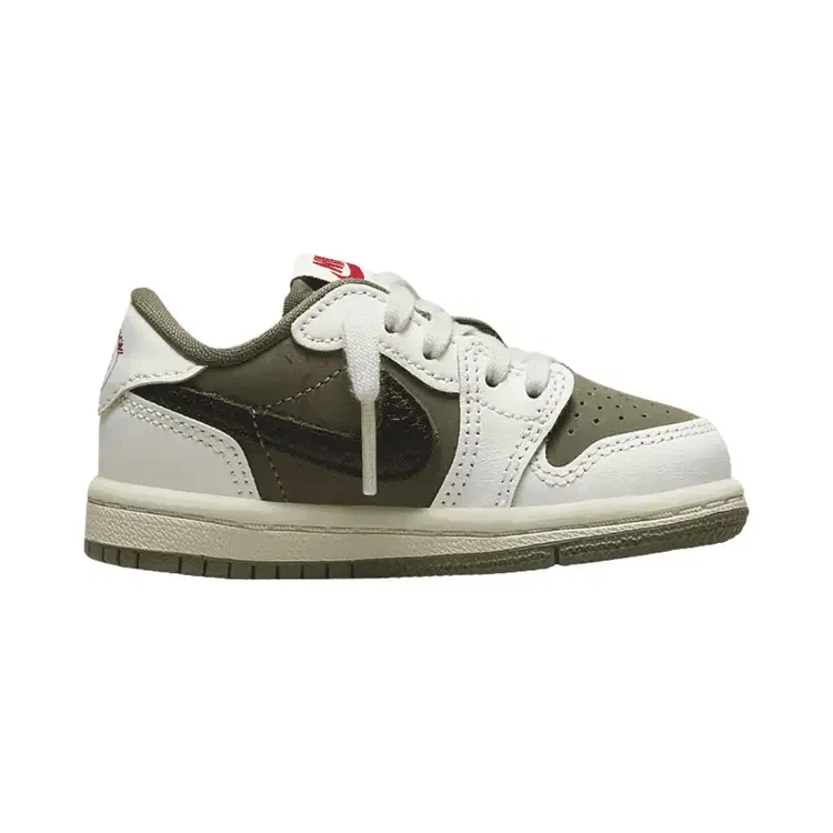 Кроссовки Travis Scott x Air Jordan 1 Retro Low OG SP TD, кремовый