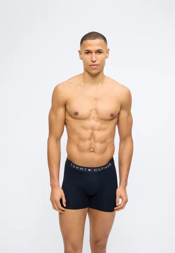 Трусы боксеры 3 шт Tommy Hilfiger th original logo boxer briefs, пустынное небо — фото 2