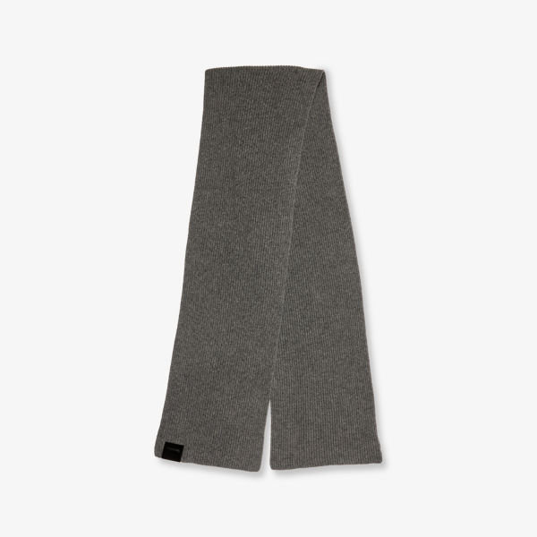 

Шарф Tom Ford с логотипом и вставкой, черный