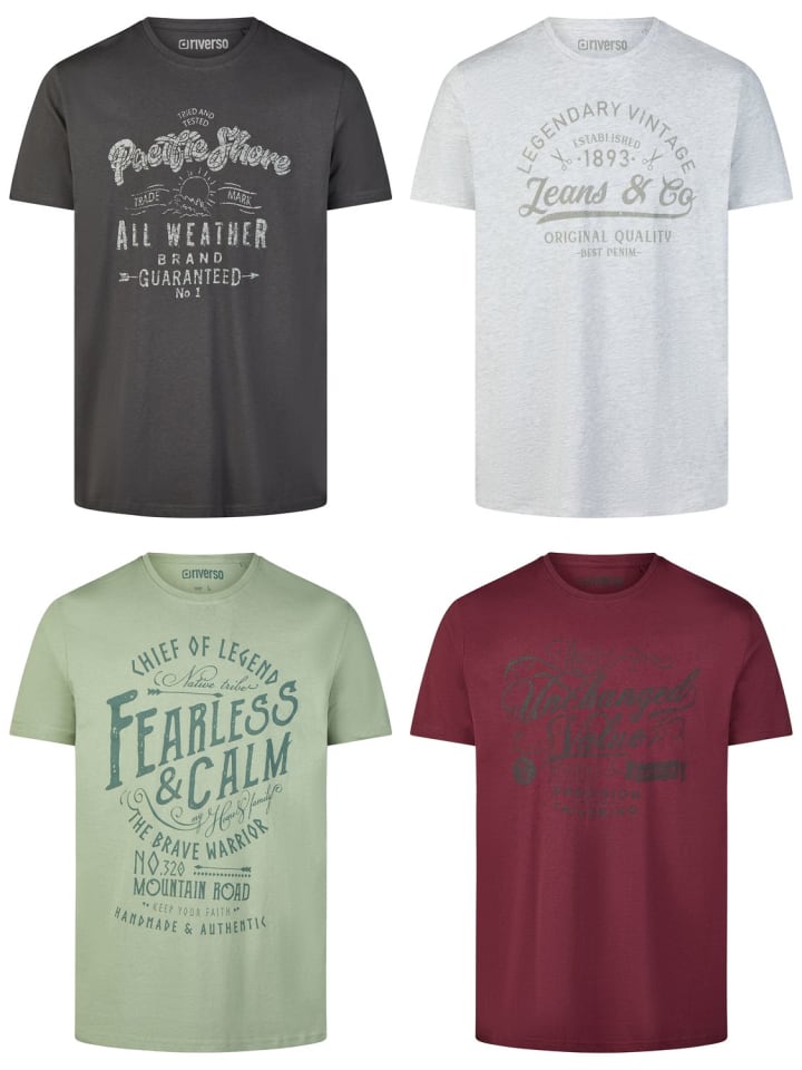 

Набор из 4 разноцветных футболок RIVLeon