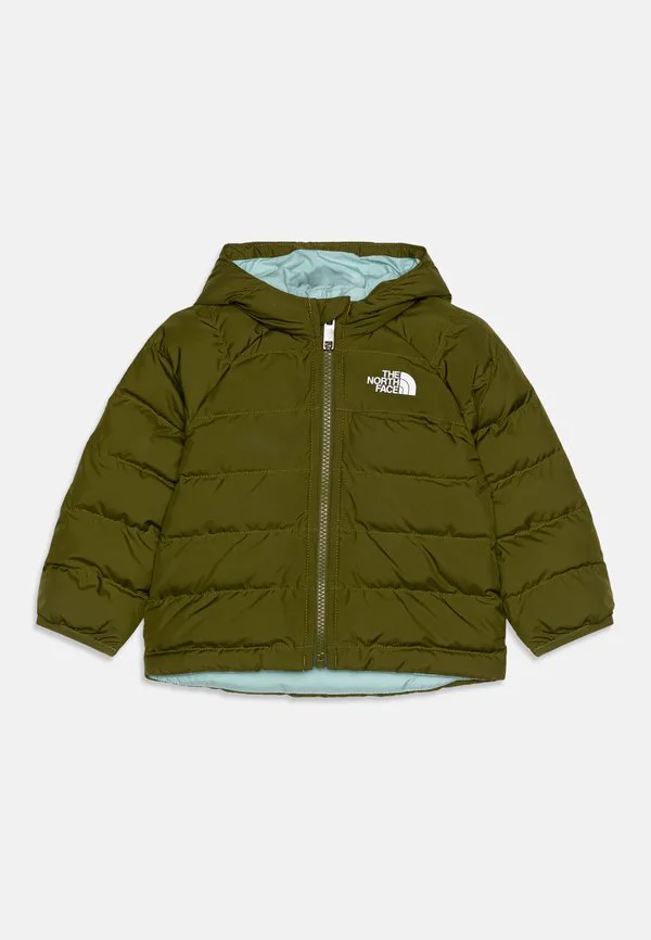 Детская двусторонняя зимняя куртка унисекс с капюшоном perrito The North Face, Forest Olive