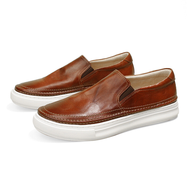 Туфли мужские Men"s Casual Men Low-Top Diengrley, цвет Red Brown — фото 3