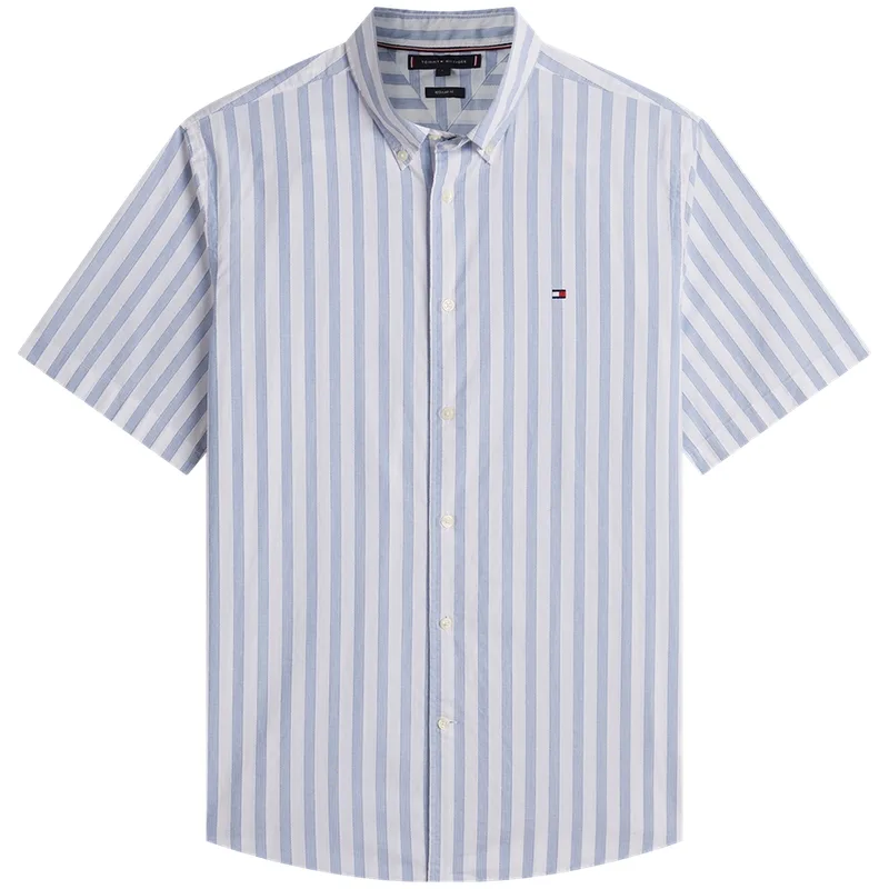 Рубашка мужская с лацканом Moderate Tommy Hilfiger, белый ybr — фото 3