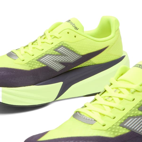 Кроссовки New Balance Rebel V5 New Balance Running, alkaline зеленый, boysenberry & темно-серебро metallic — фото 4