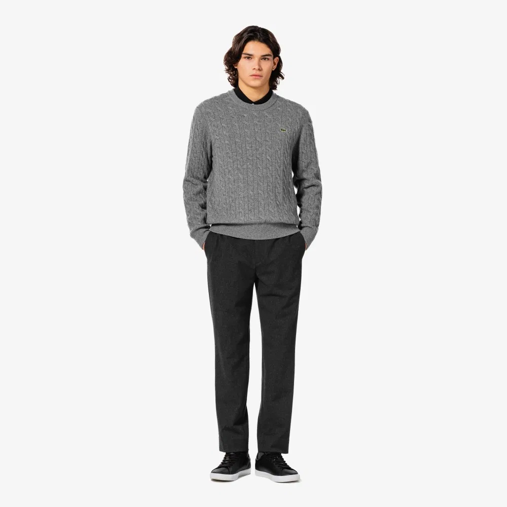 Мужские серые зимние слаксы от Lacoste