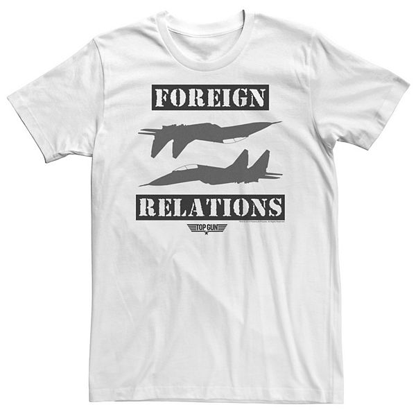

Футболка Big & tall top gun foreign relations stamp Licensed Character