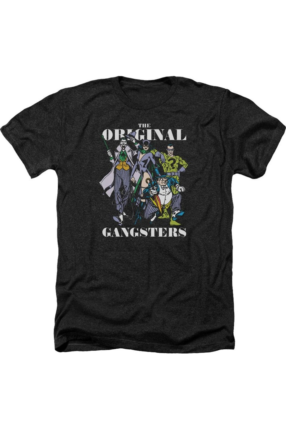 

DC Comics Original Gangsters Adult Heather Tee / Футболка Gildan, черный