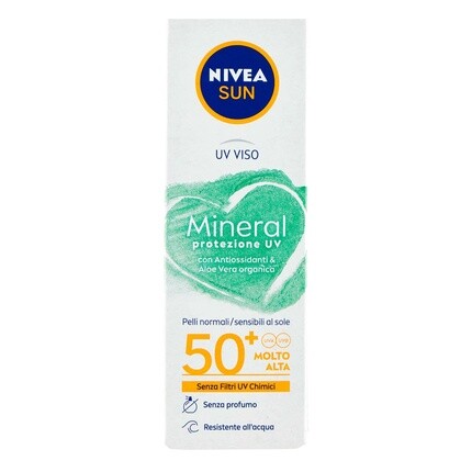 Солнцезащитный минеральный крем для лица Fp50+ 50 мл, Nivea — фото 3