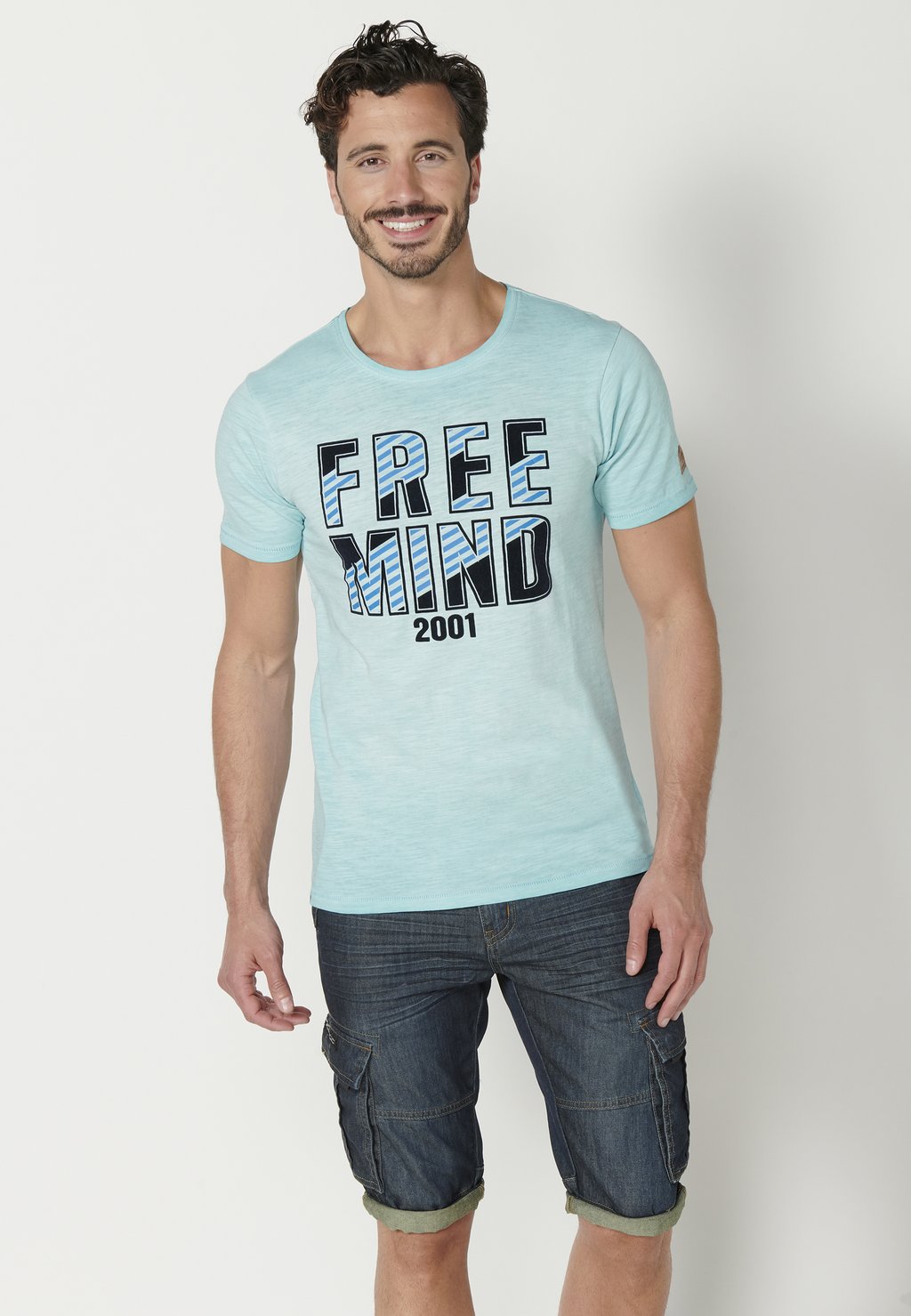 

Рубашка с принтом SHORT SLEEVE Koroshi, синий