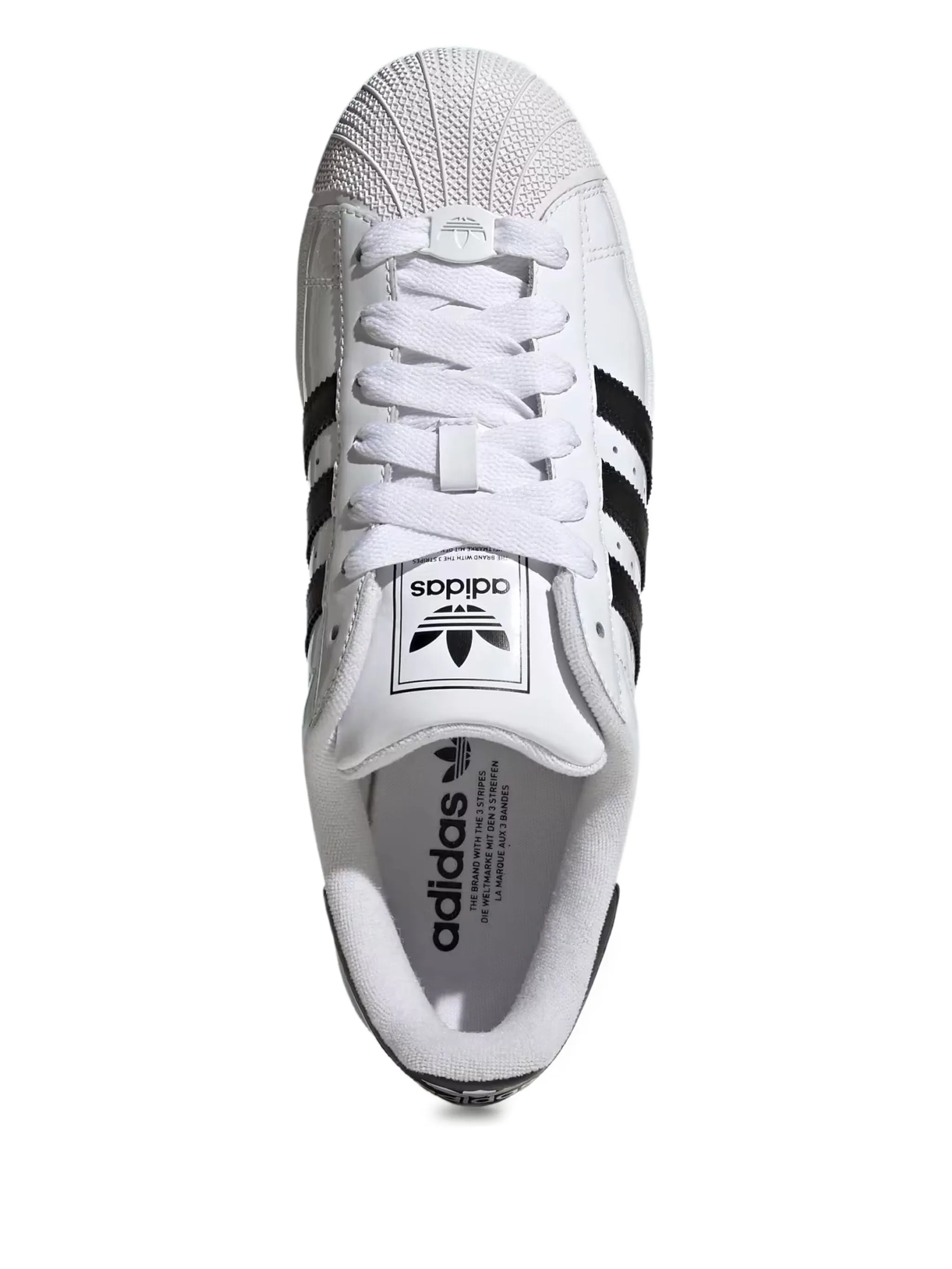 Кеды Superstar II PRM Patent Leather Adidas, белый — фото 2