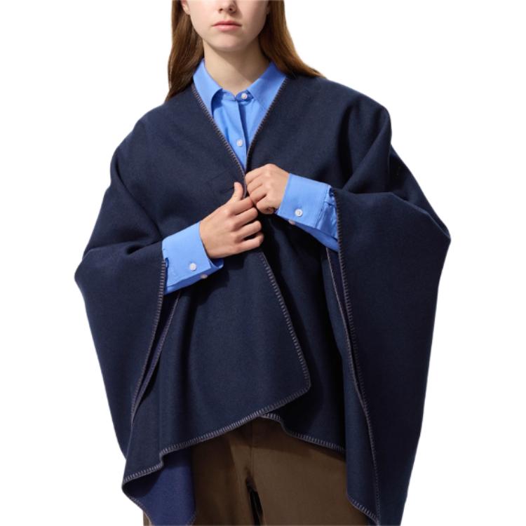 

Плащ JW Anderson JW Anderson Collaboration FW25 для женщин UNIQLO, синий