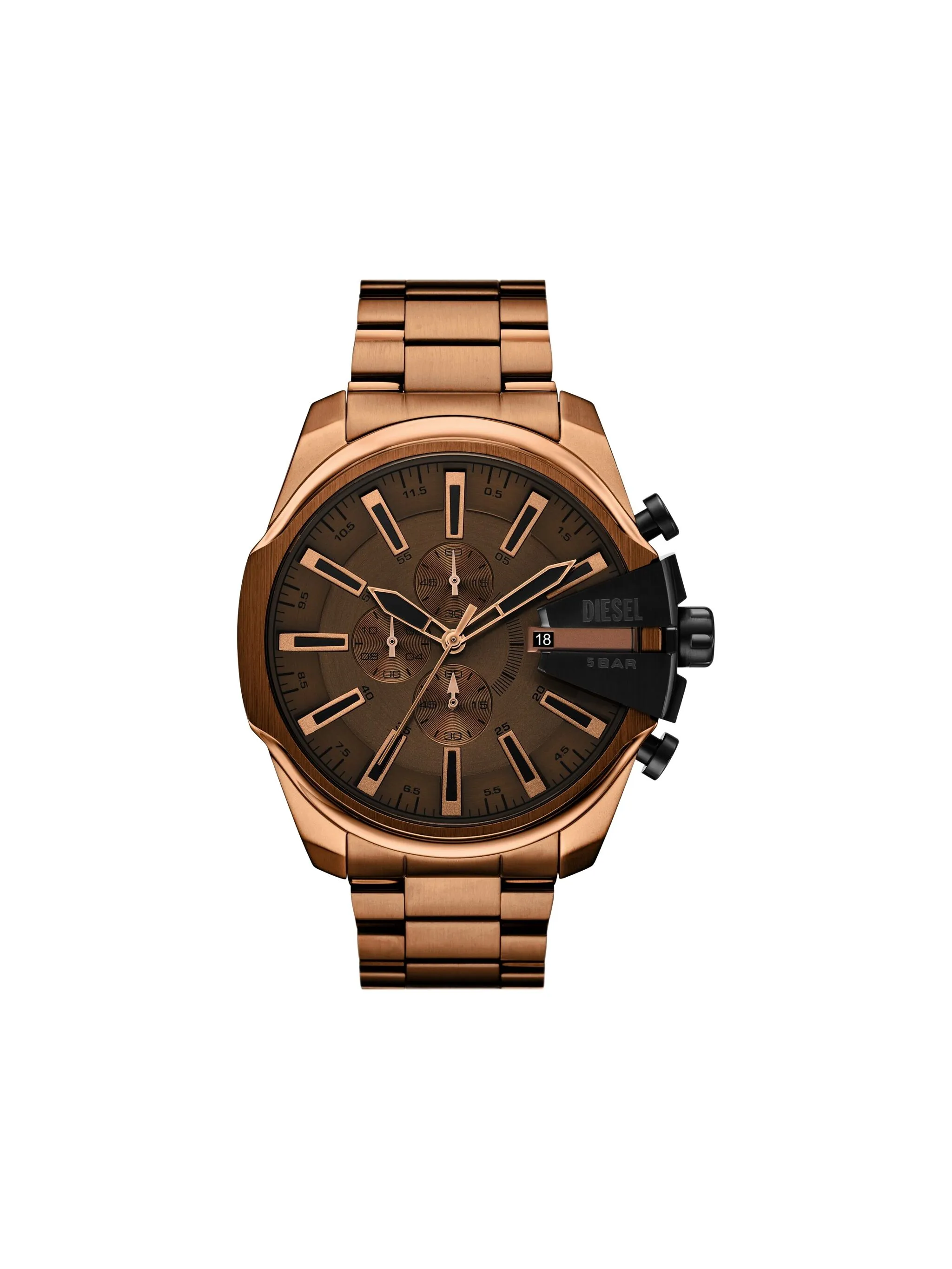 

Наручные часы 48 мм Diesel, коричневый