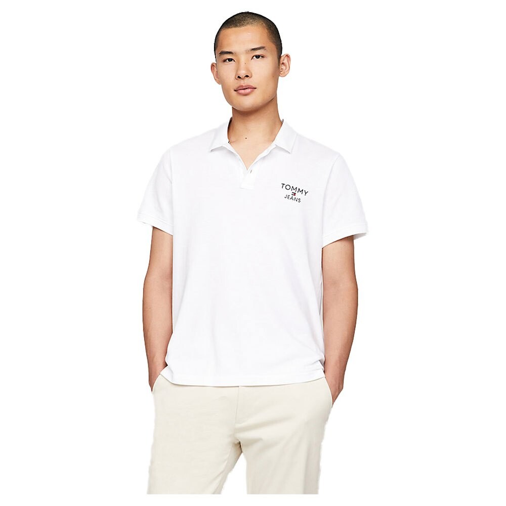 

Поло с коротким рукавом Tommy Jeans Slim Corp, белый