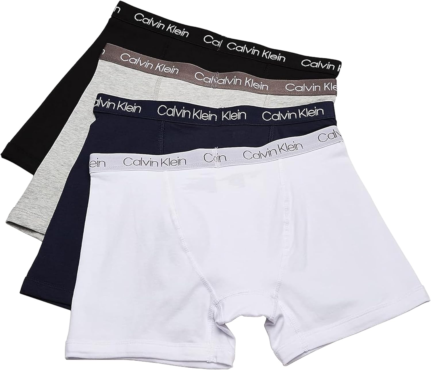 Комплект нижнего белья Calvin Klein для мальчиков, четыре пары боксеров, выгодная упаковка, Solid Pack — фото 2