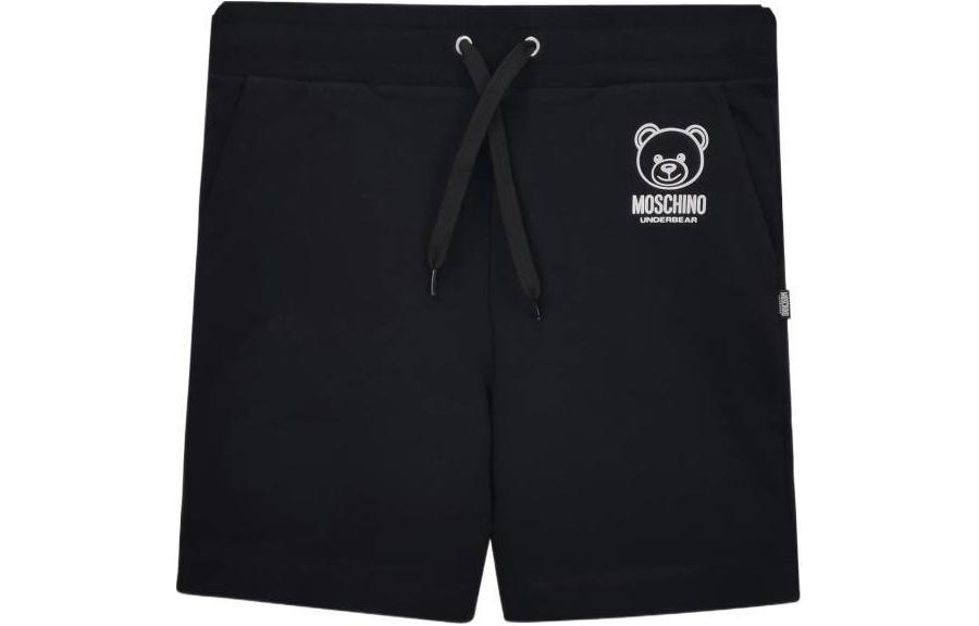 

Бермуды Teddy Bear с детализированным принтом и шнурком MOSCHINO, черный
