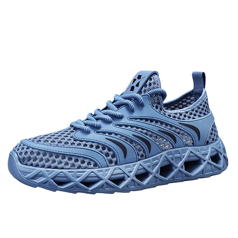 

EGCHI Мужские повседневные кеды Low Top синие, цвет Blue