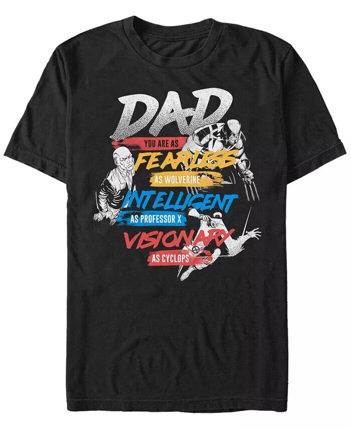 

Мужская футболка с коротким рукавом из коллекции комиксов Marvel Dad You Are An X-Men Fifth Sun, черный