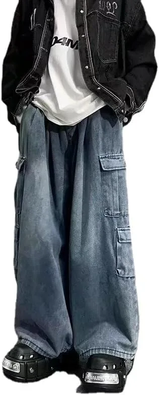 

Брюки Grunge Emo Y2K Baggy Jeans Fairycore Acubi Fashion Denim Cargo для женщин Tooe