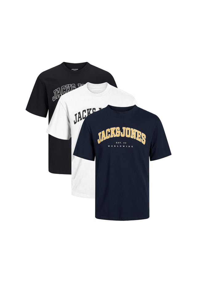 

Футболка в упаковке из 3 шт. Caleb varsity Jack & Jones, мультиколор