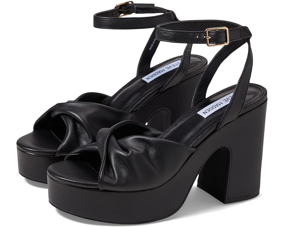 

Сандалии Steve Madden Caelan Heeled, цвет Black Leather