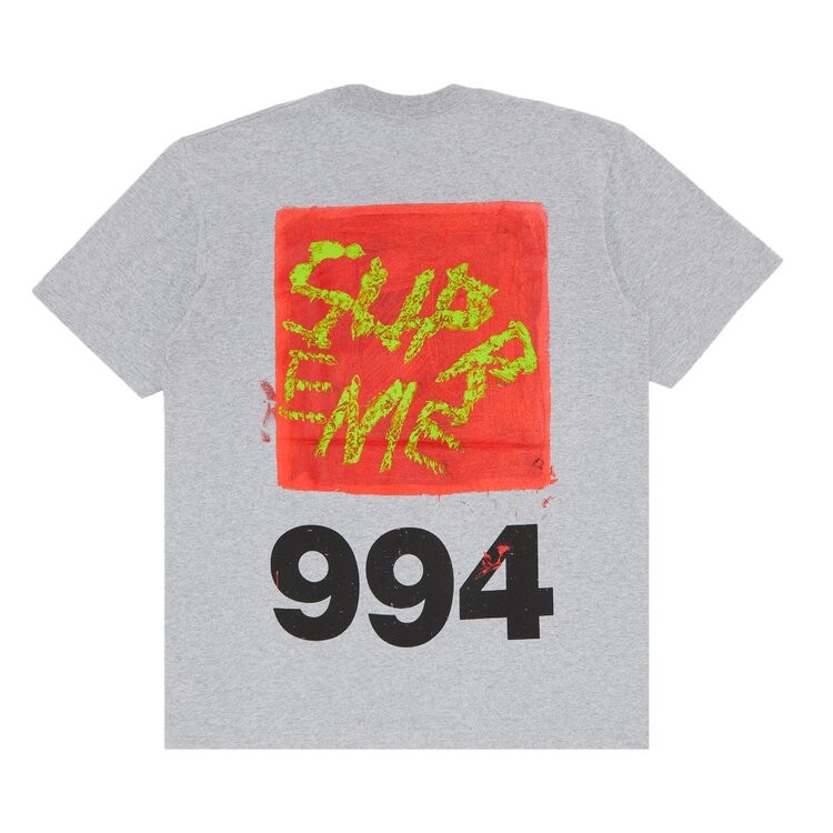

Футболка Supreme Paint Tee, серый