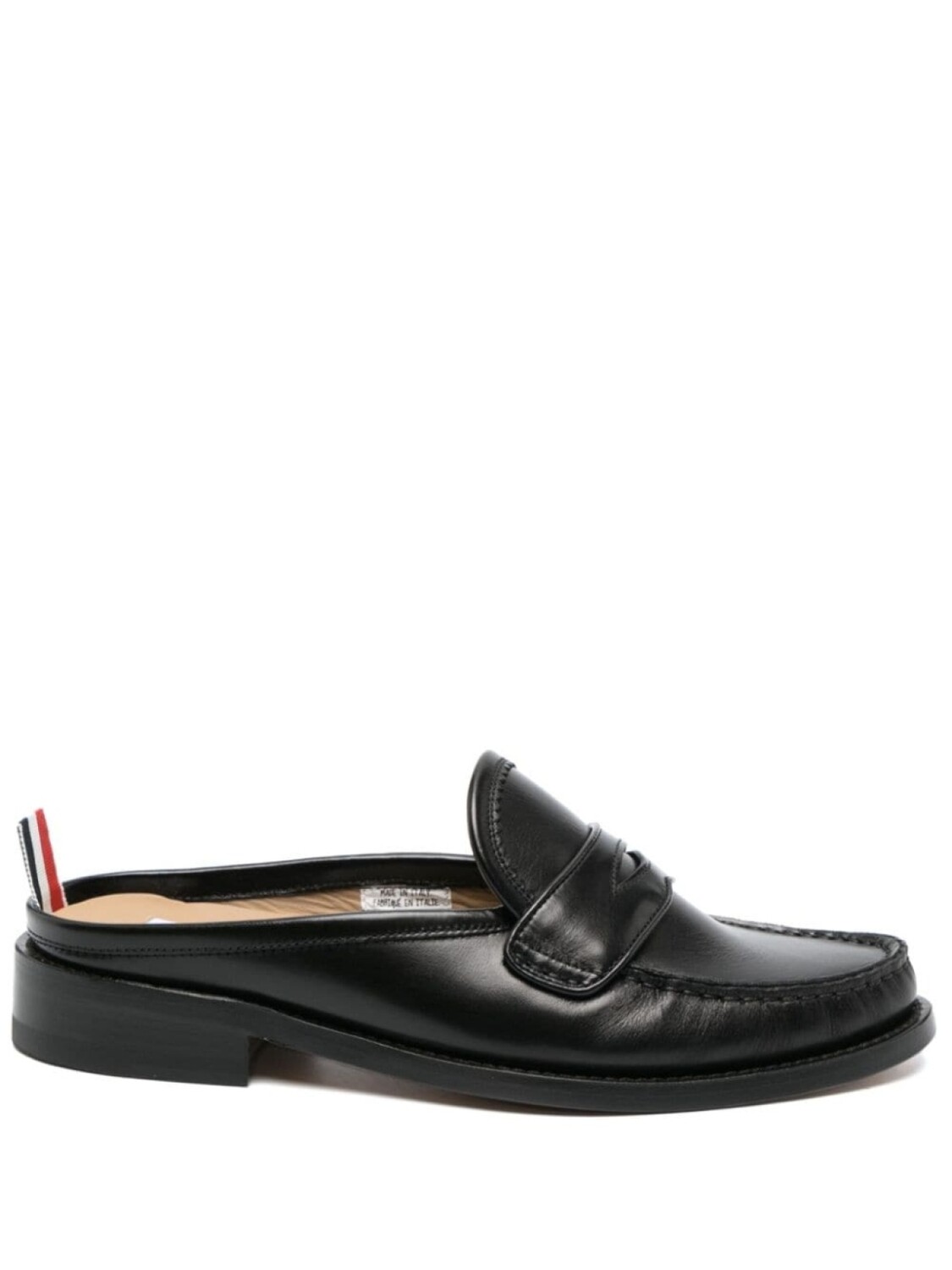 

Thom Browne мюли Pleated, черный