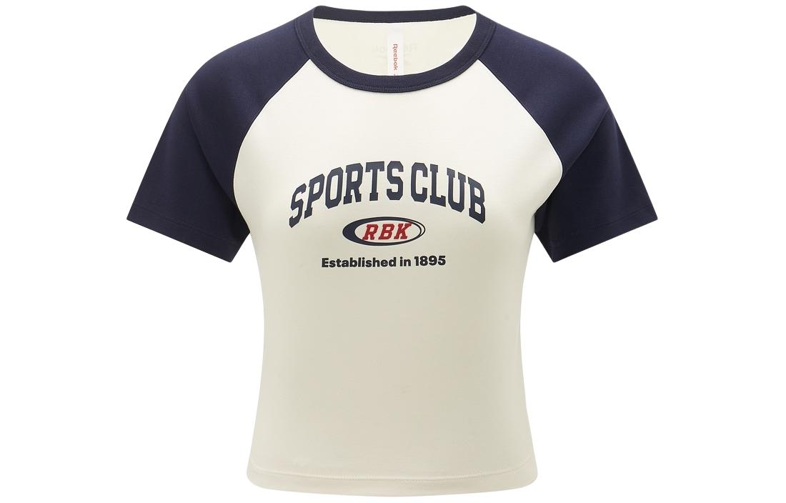 

Reebok Футболка с рукавом реглан женская marine blue/white, Белый, Reebok Футболка с рукавом реглан женская marine blue/white