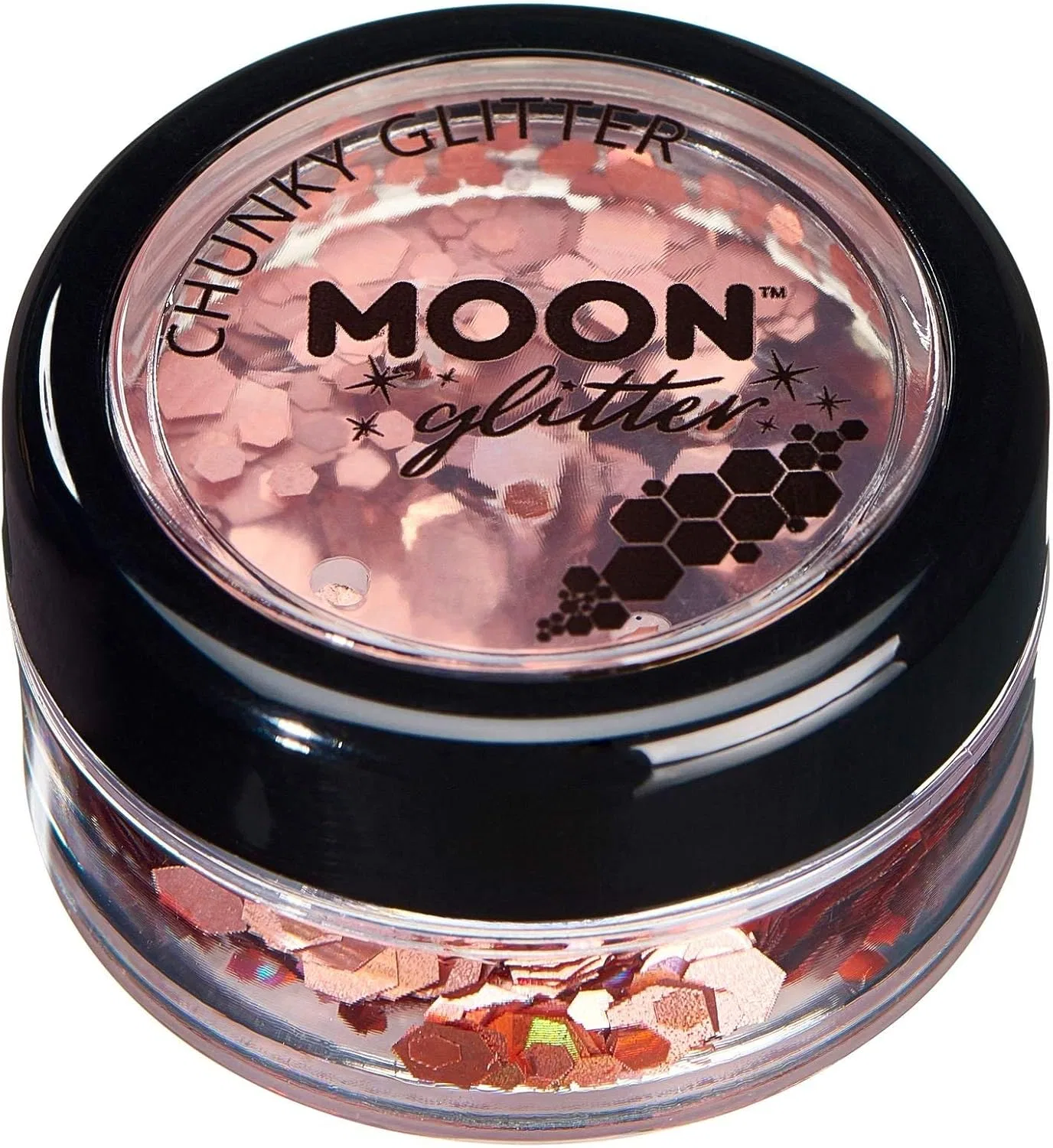 Глиттер для тела Moon Glitter Holographic Chunky Glitter Rose Gold 3 г