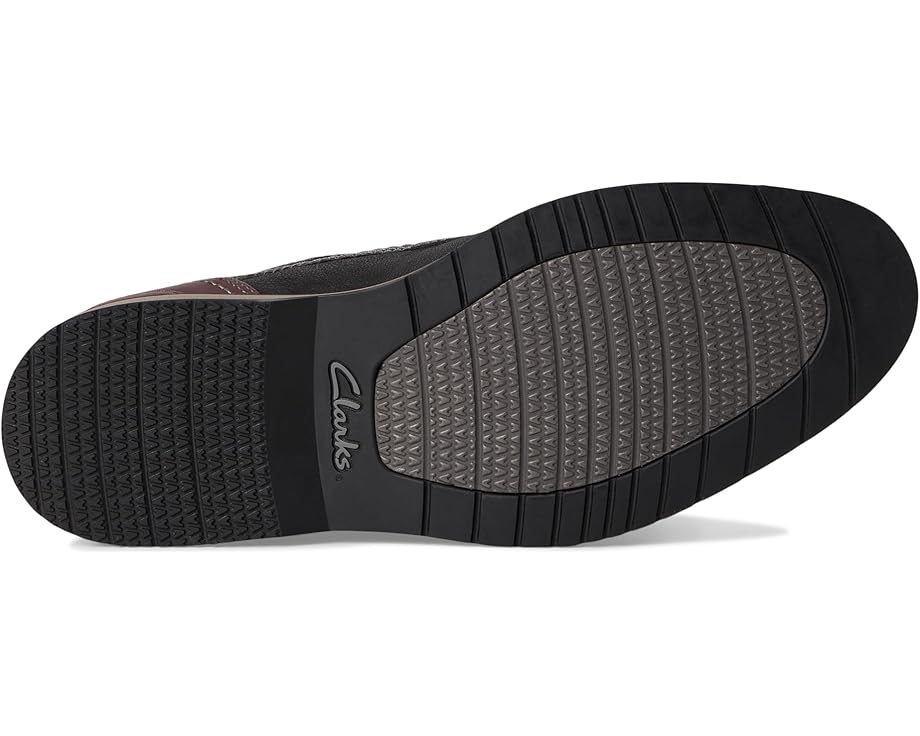 Мужские оксфорды Clarks Monahan Plain, Black Leather — фото 3