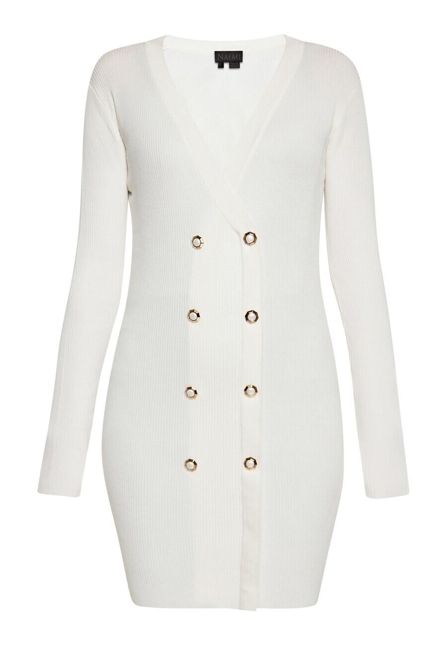 

Вязаное платье NAEMI Knitted dress, белый