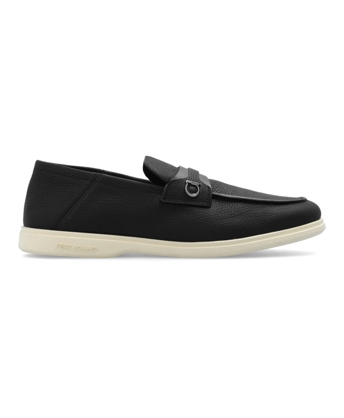 

Драматические лоферы Salvatore Ferragamo, черный
