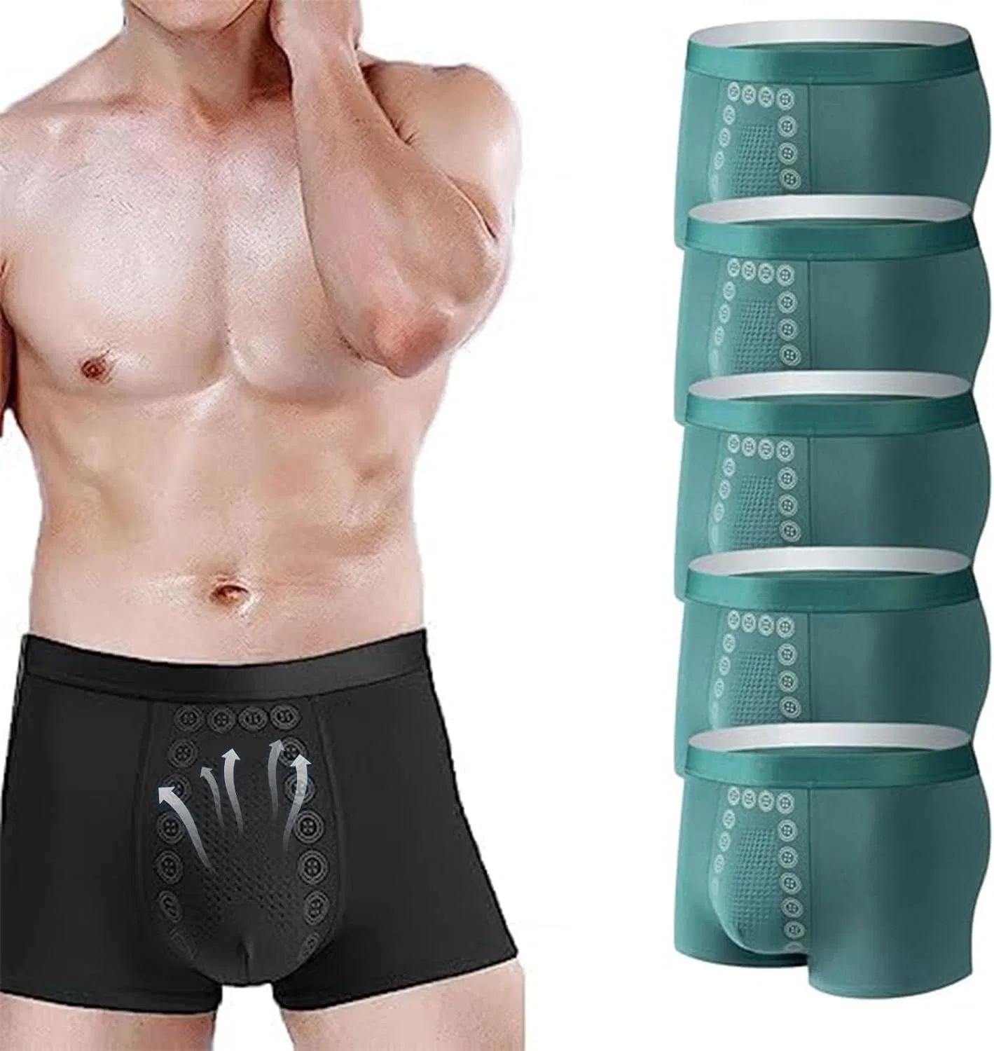 Боксеры магнитные, Energy Field Therapy, зеленый