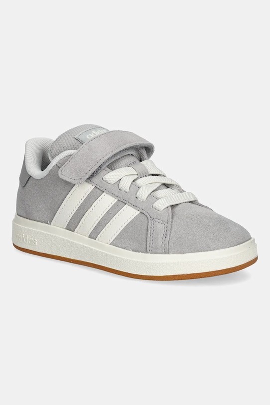 

Детские замшевые кроссовки Grand Court 00s Adidas, серый