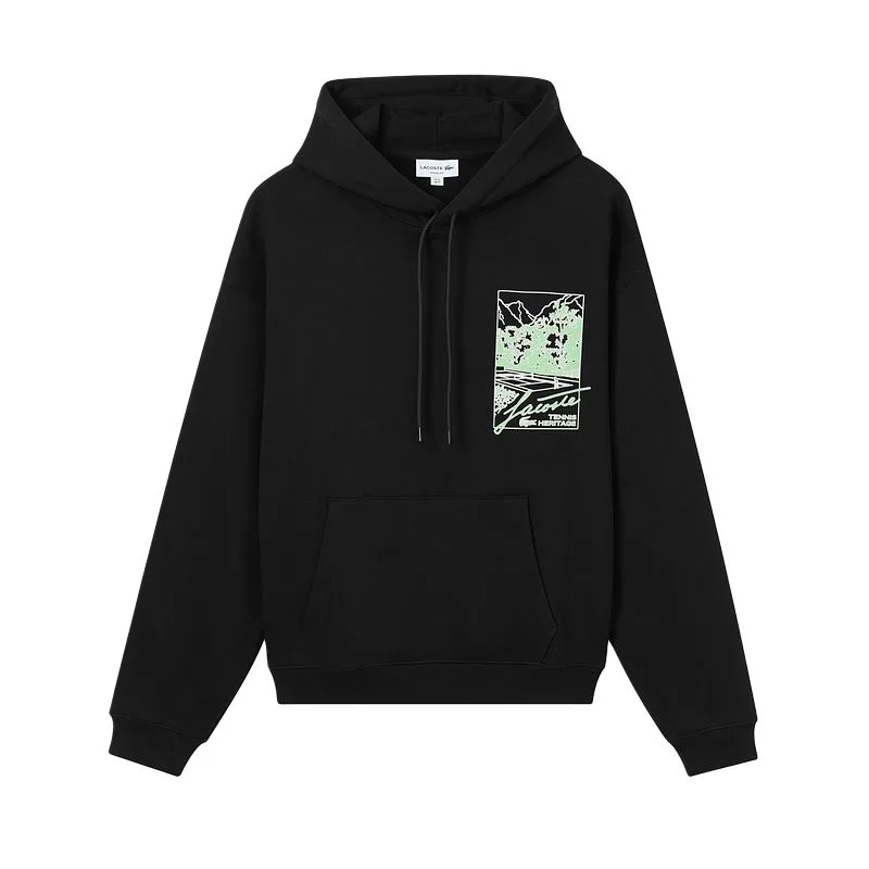 Худи с принтом LACOSTE, 031/черный