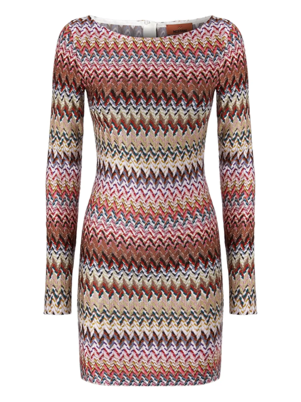 

Мини-платье с длинными рукавами Missoni, коричневый