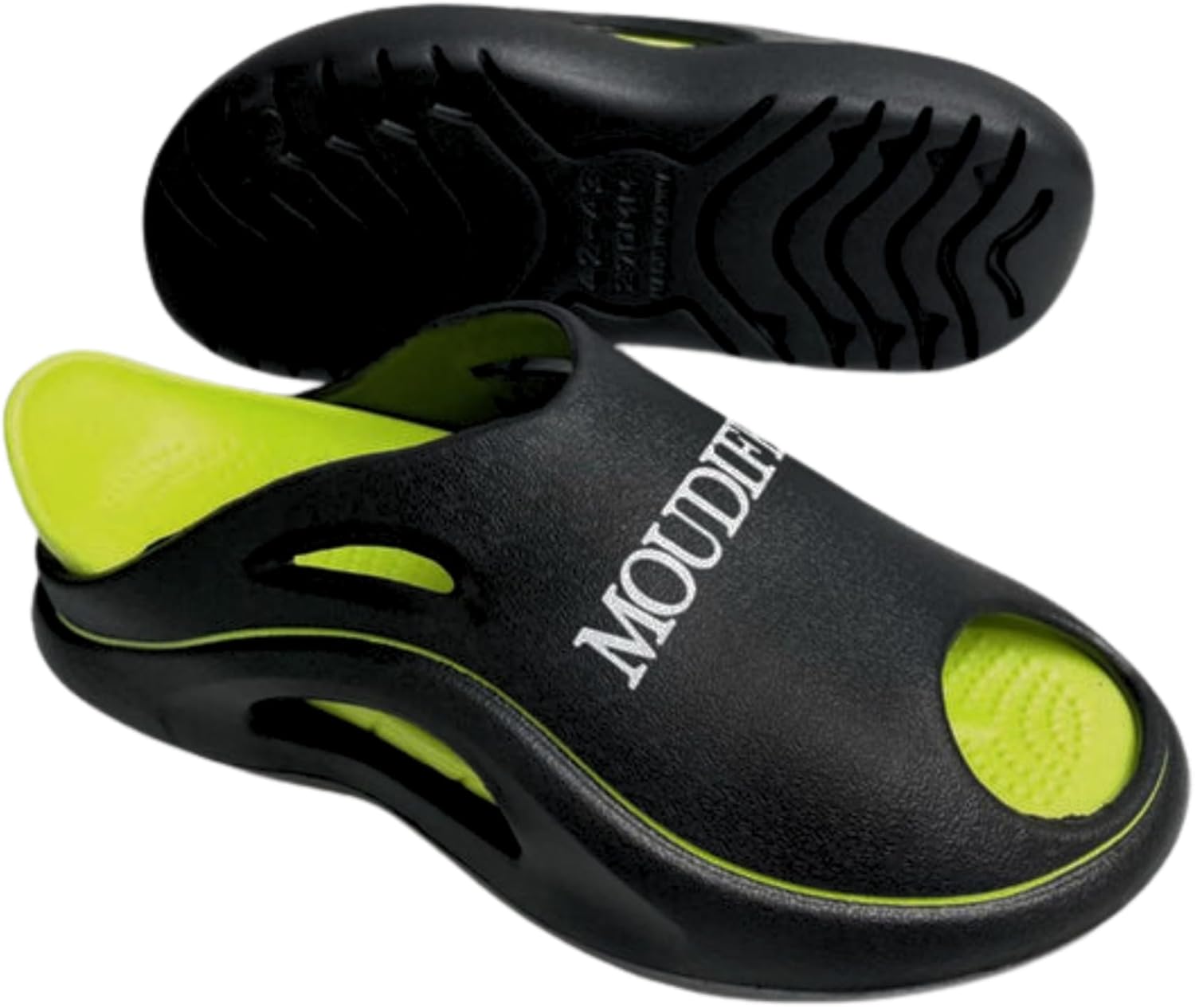 

Тапочки Moudifer Cloud для женщин и мужчин- тапочки для дома с поддержкой арки, легкие домашние горки, Толстая подошва и не скользящие сандалии для ванной- унисекс-тапочки- максимальный комфорт и простота в чистке, черный